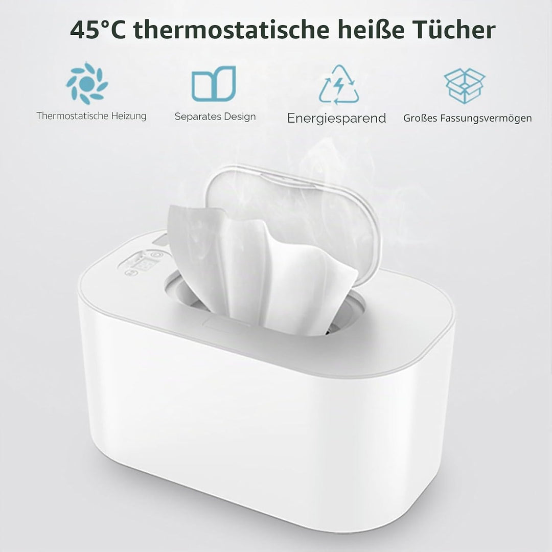 Tragbare Feuchttücher-Heizung, Heizbox mit Konstanter Temperatur für den Haushalt (Weiss), Weiss
