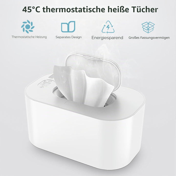Tragbare Feuchttücher-Heizung, Heizbox mit Konstanter Temperatur für den Haushalt (Weiss), Weiss