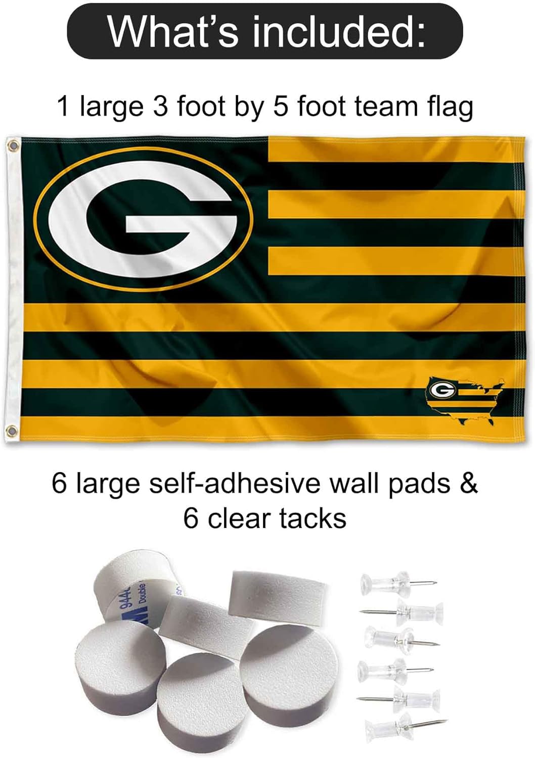 Green Bay Packers Nation Banner und Wandteppich