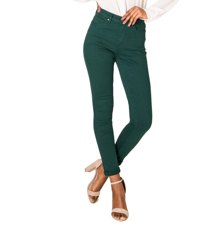 Nina Carter P109 Damen Skinny Fit Jeans High Waist Slim Hose Figurbetonte Stretch Jeanshose S Slim T
