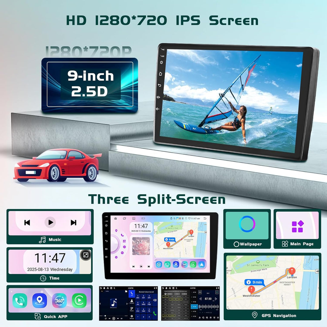 8 Core 6G+128G DSP Hikity Android 15 Autoradio für Citroen Berlingo B9 2008-2017/Peugeot Partner 200