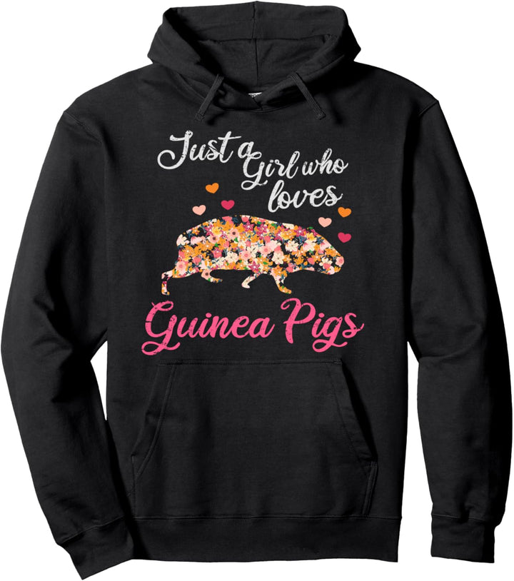Nur ein Mädchen, das Meerschweinchen liebt. Pullover Hoodie