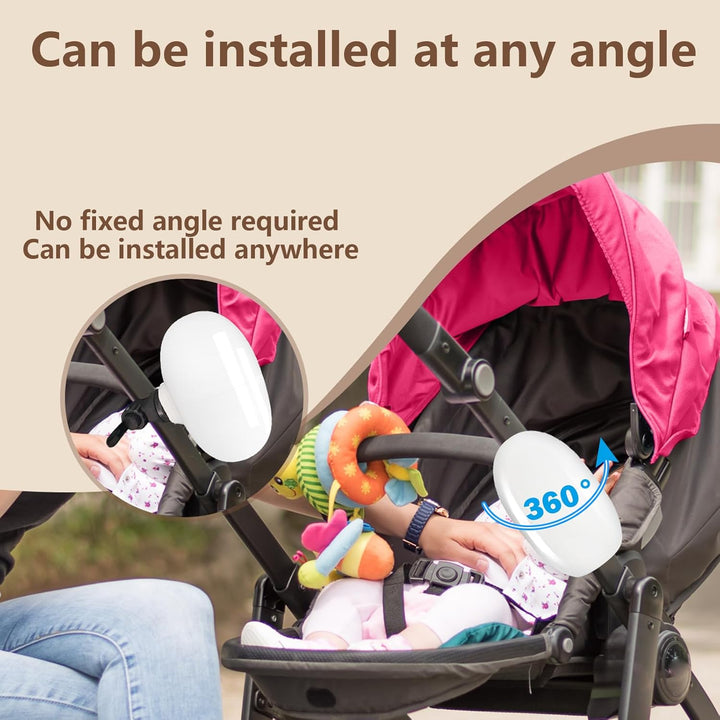 Kinderwagenschaukler, Wiederaufladbar Kinderwagen Wackler Schlafhilfe Für Baby, 5 Einstellbare Schau