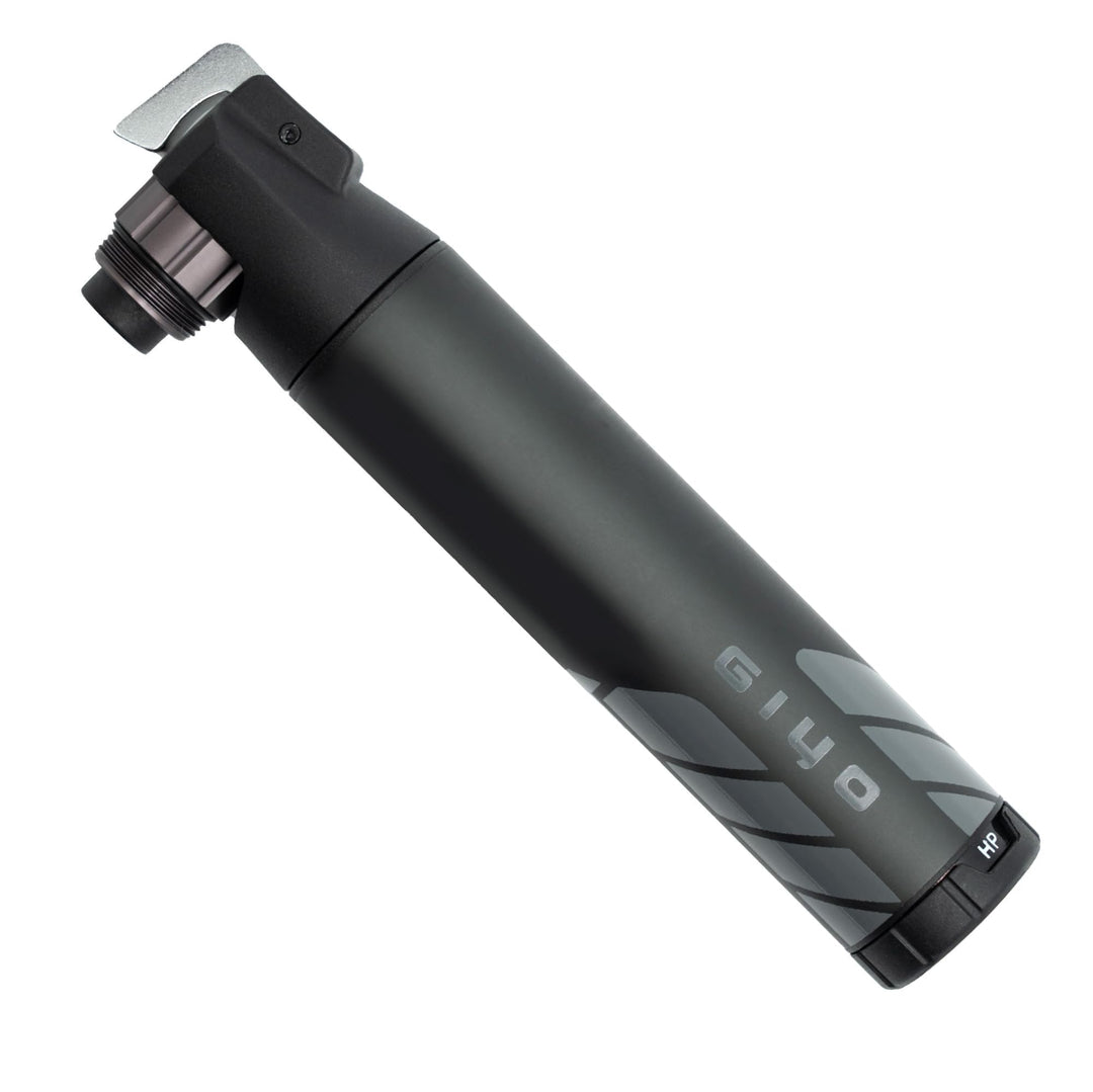 GIYO GM-45CT Mini-Fahrradpumpe, 2-Stage Hochvolumen (80cc) / Hochdruck-Alu-Pumpe (7 bar) für Mountai