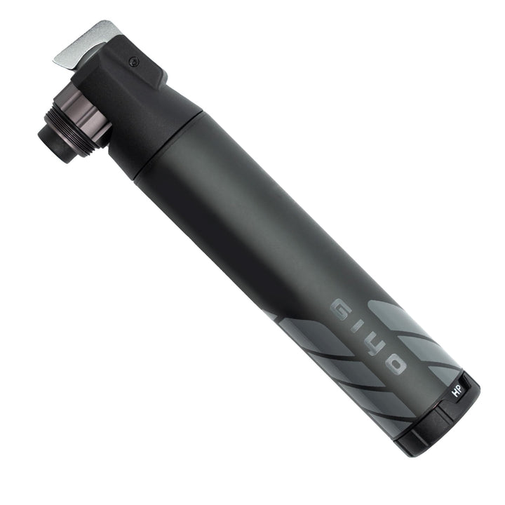 GIYO GM-45CT Mini-Fahrradpumpe, 2-Stage Hochvolumen (80cc) / Hochdruck-Alu-Pumpe (7 bar) für Mountai