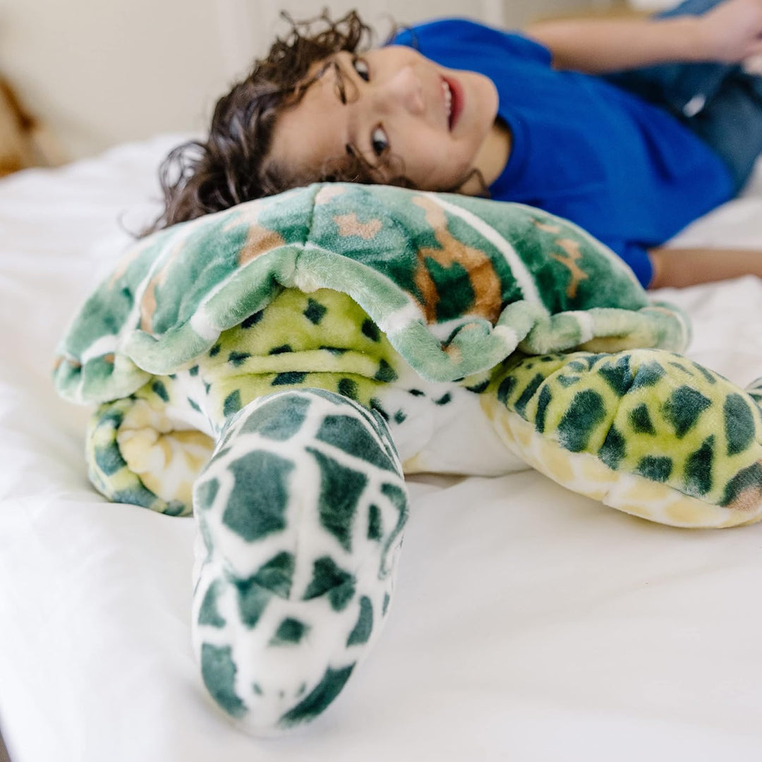 Melissa & Doug Sea Turtle - Plush | Soft Toy | Animal | All Ages | Gift for Boy or Girl, Sea Turtle