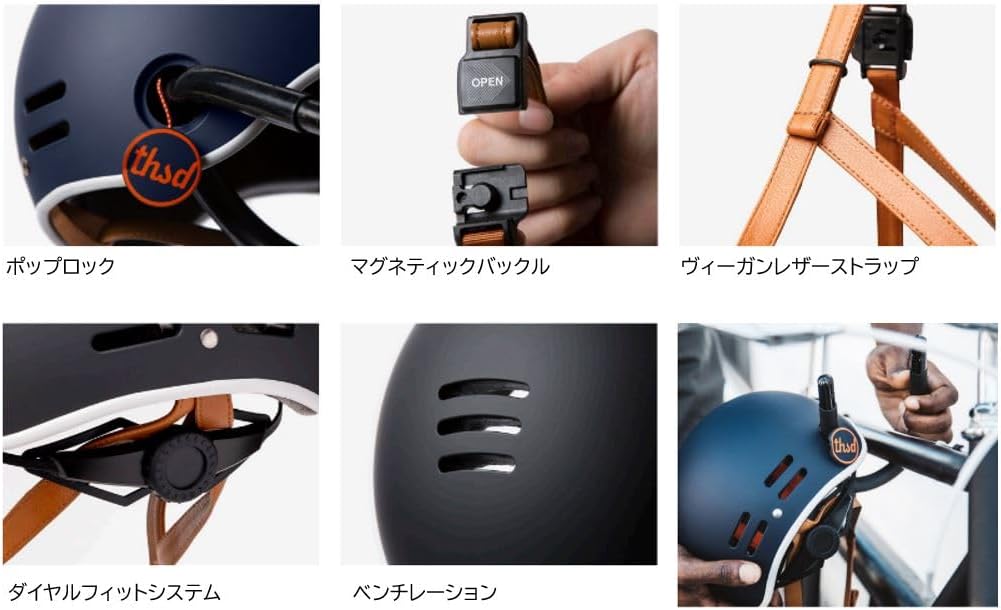 Thousand Fahrradhelm für Erwachsene – Kollektion Heritage – Zertifiziert Sicherheit für Fahrrad, Ska
