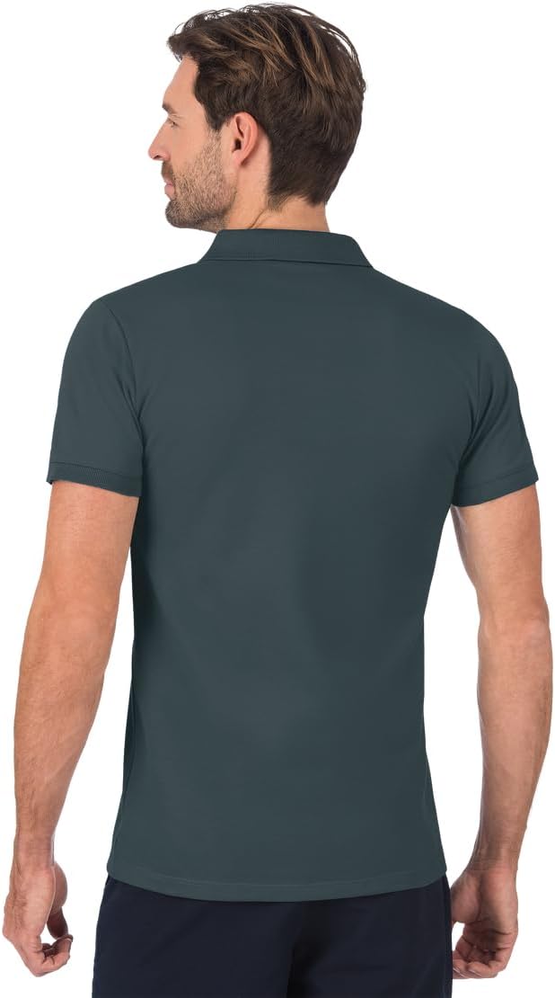 Trigema Herren Slim Fit Poloshirt aus Deluxe-Piqué M Anthrazit, M Anthrazit