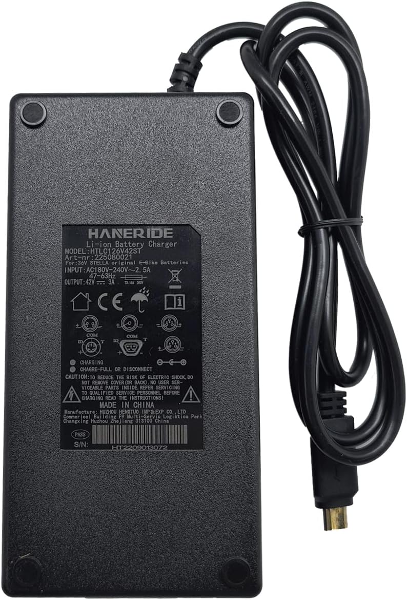 42V 3A Ladegerät 5PIN für Fischer E-Bike 36V akku ETD/ETH 1801, Terra 2.0/ Phylion JCEB mit Trapezst