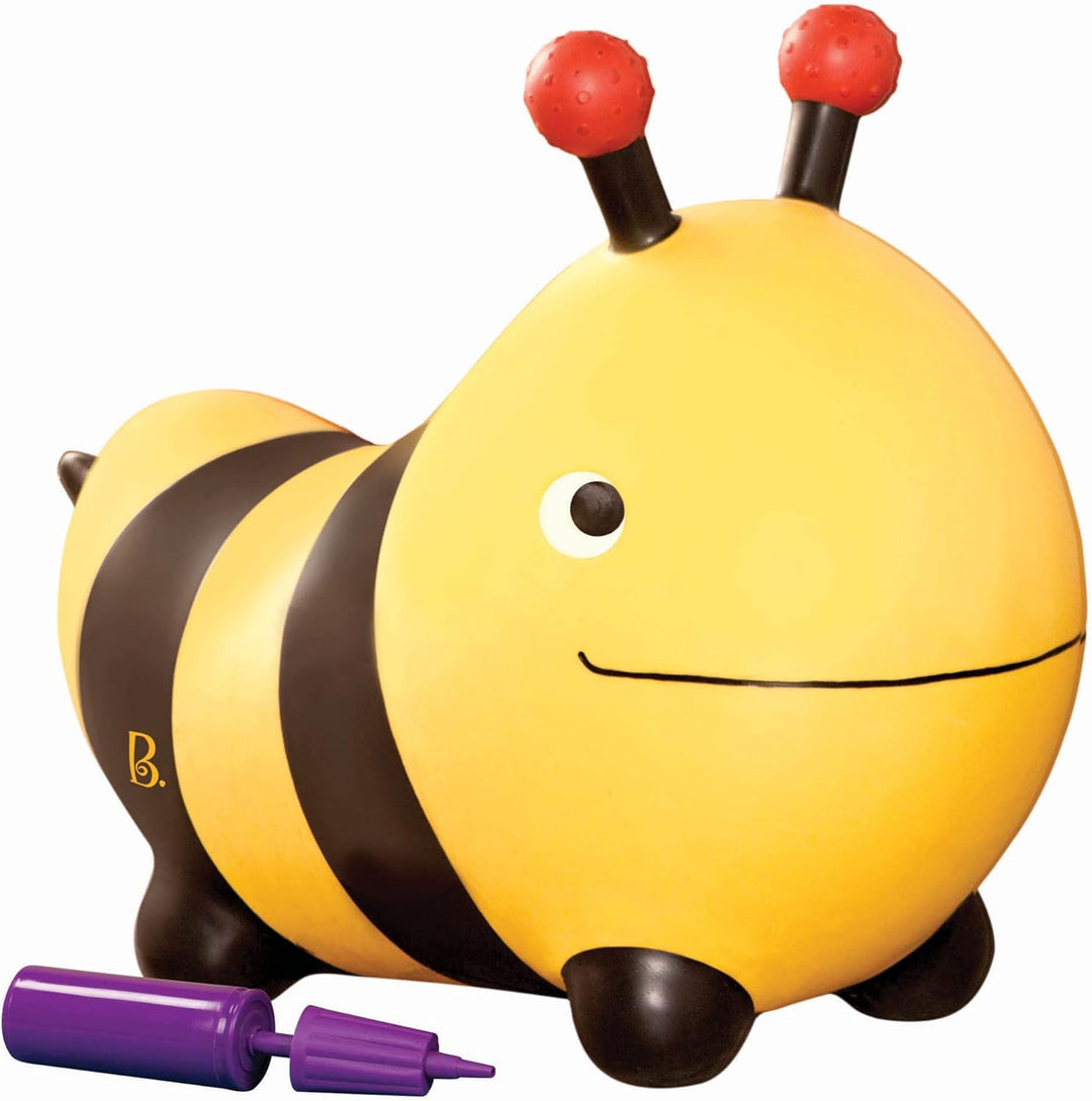 B. toys by Battat Hüpfball Biene Bouncer Bumble Bee mit Handpumpe, für Kinder ab 18 Monaten, Biene