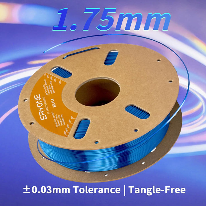 ERYONE Seiden PLA Filament 1.75mm, PLA Seiden Filament für 3D Drucker, 1.75mm +/- 0,03 mm, 1kg /Spul