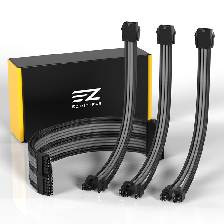 EZDIY-FAB Benutzerdefinierte PSU Verlängerungskabel Verlängerungskabel MOD GPU PC Netzteil aus weich