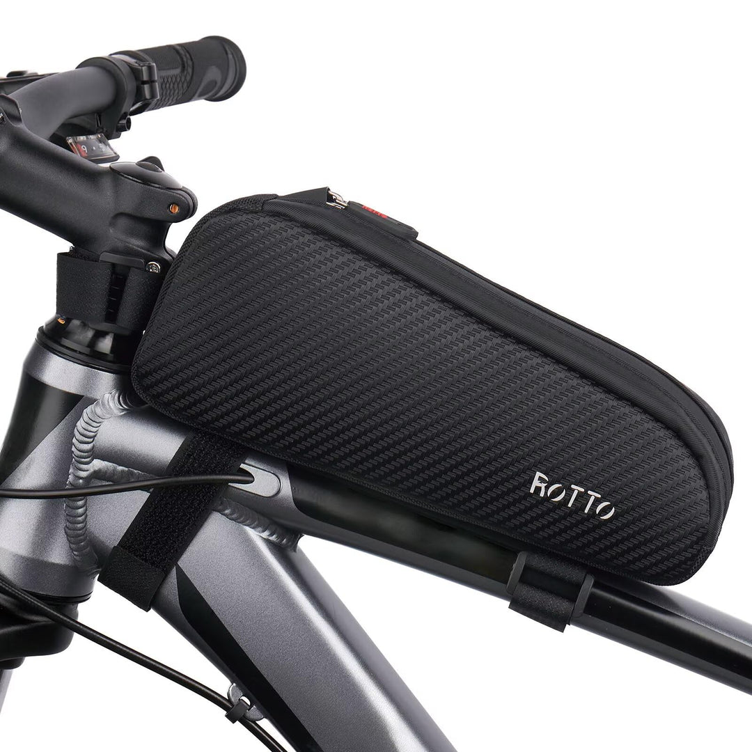 ROTTO Oberrohrtasche Fahrrad 1,5 L für MTB Rennrad Schwarz
