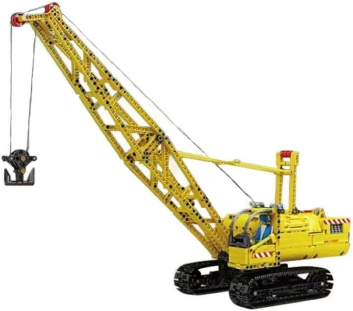Mould King 17001 Kran Modell Spielzeug, 1205 Teile Ferngesteuertes Raupenkran Bausatz mit 5 Motor, F
