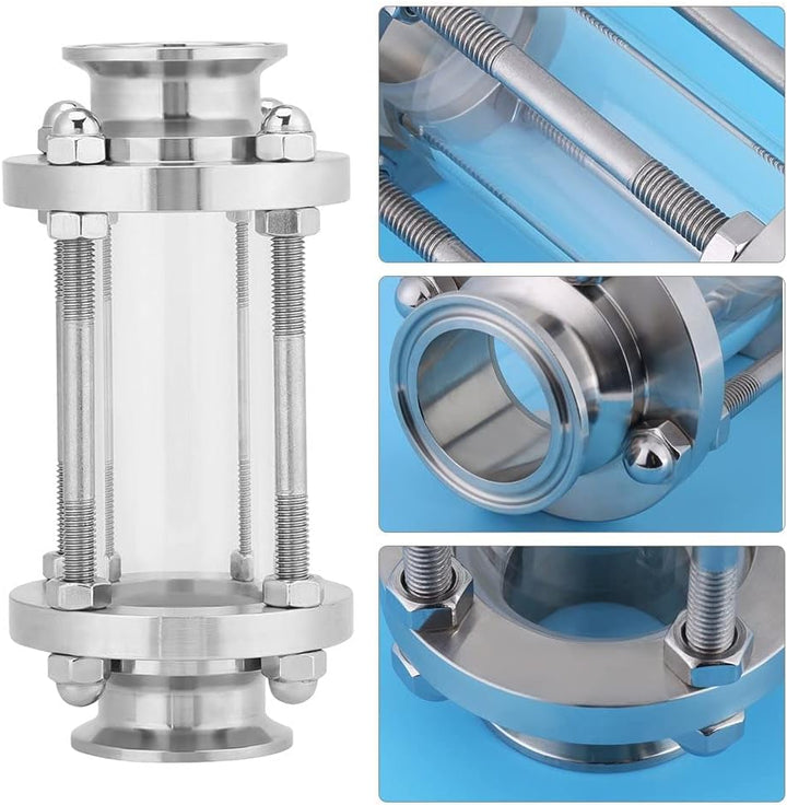 Sanitary In-Line Schauglas Tri Clamp 38Φ Sanitärglas Edelstahl