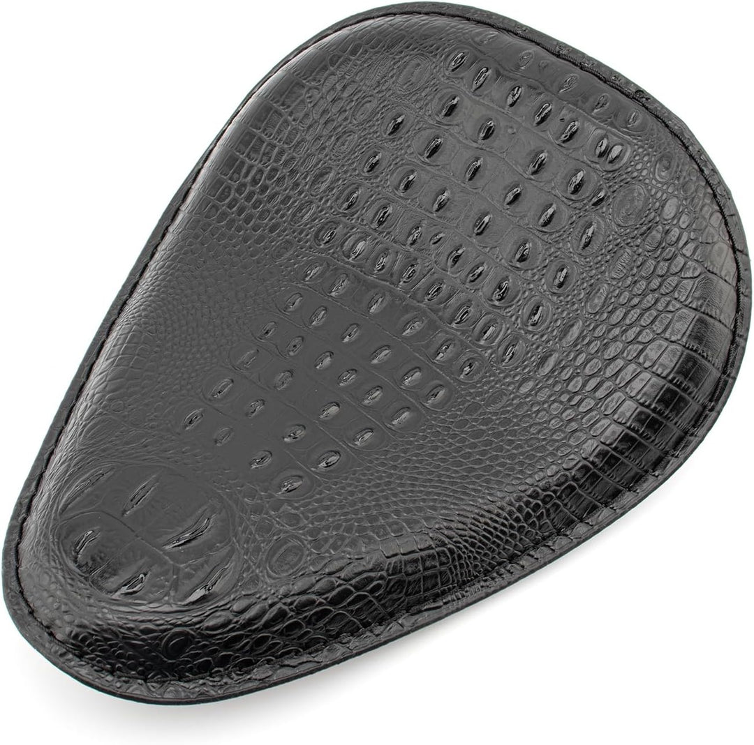 BREDUXSER Motorrad Bobber Sitz, Krokodil Leder Motorrad Solo Sitz für Sportster XL1200 883 48 Dyna S