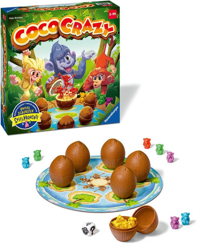 Ravensburger 20897 - Coco Crazy, Brettspiel für Kinder ab 5 Jahren & 20854 Stapelmännchen - Geschick
