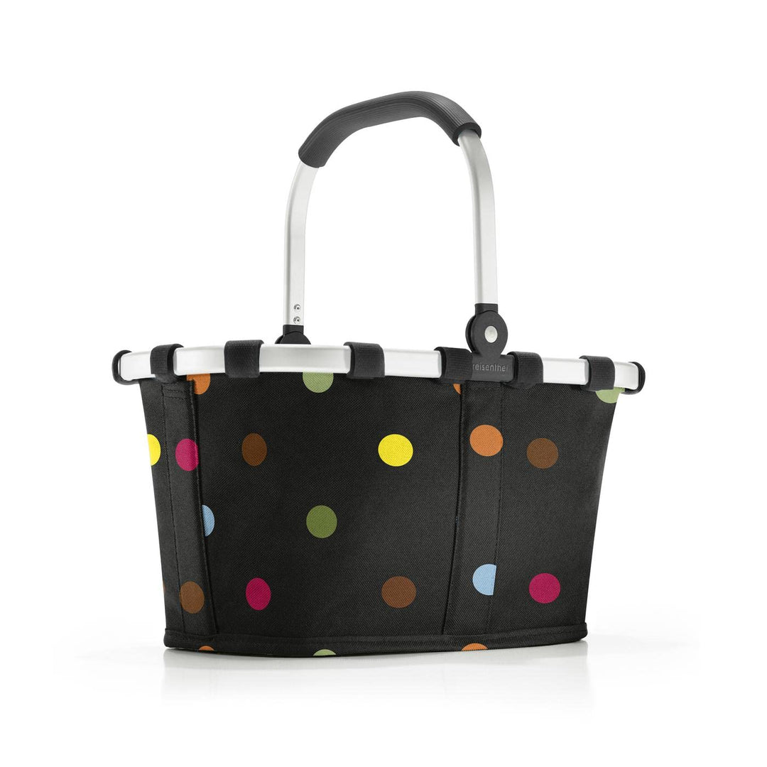 reisenthel carrybag XS dots– Stabiler Einkaufskorb mit praktischer Innentasche – Elegantes und wasse