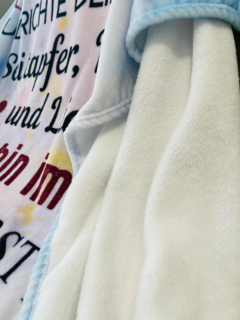 Kuscheldecke für Meine Tochter, An Meine Tochter Decke von Mama, Mutter Tochter Decke mit Spruch Deu
