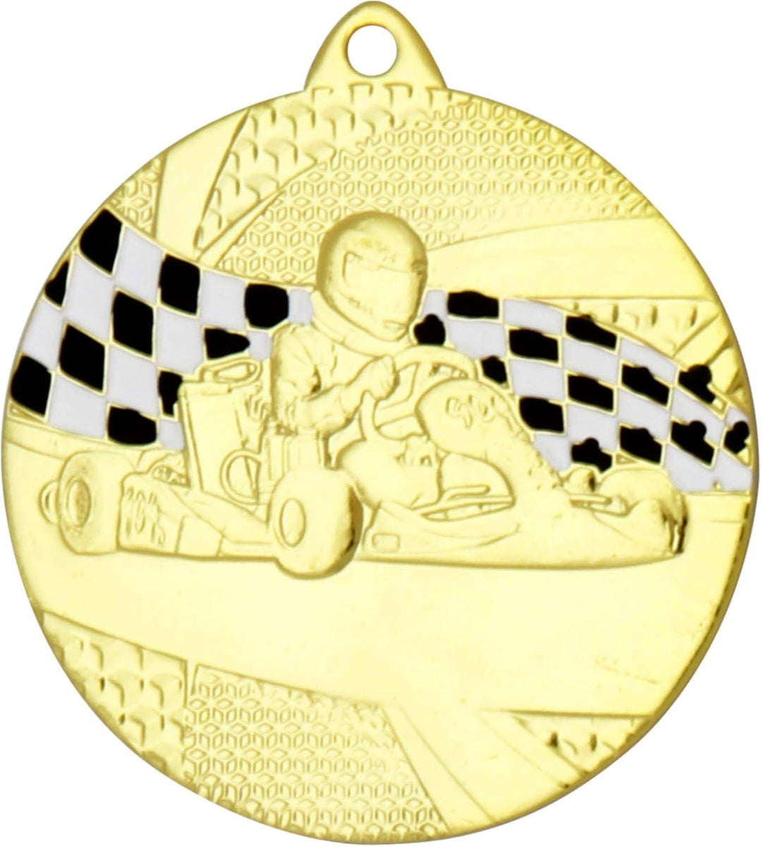 Medaille Kart Gokart Kart Fahren Medaillen rund Gold Silber Bronze Set Set gold silber bronze, Set g