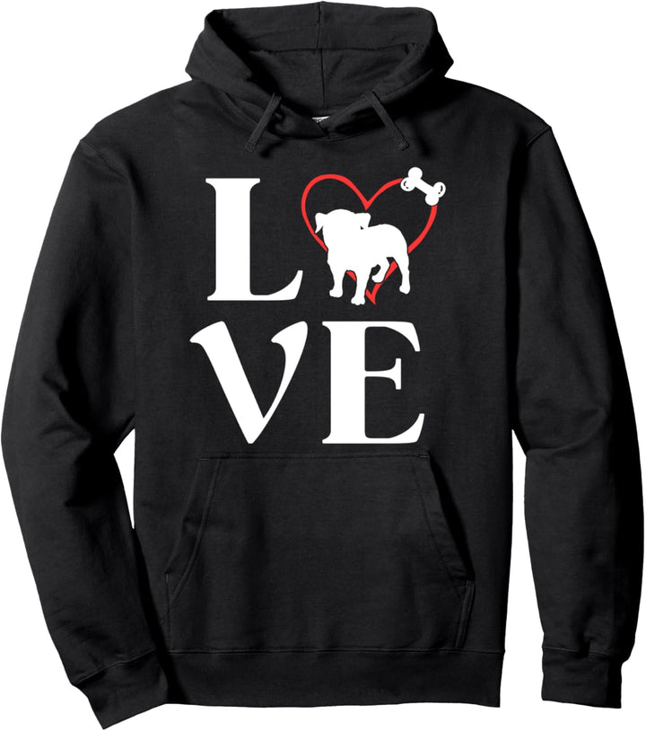 Pug Gifts Love Dogs Tshirts For Women Dog Mama Pullover Hoodie