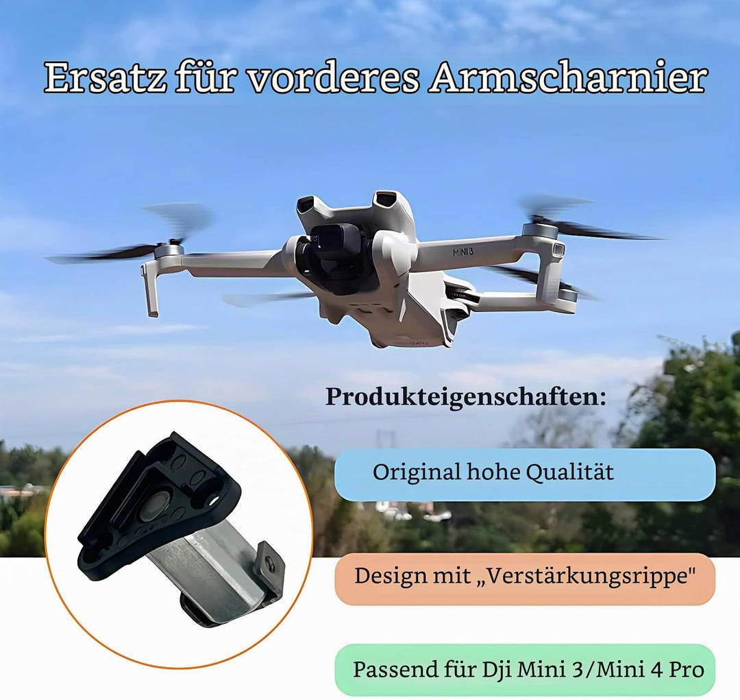 Mini 4 Pro Ersatz für die vordere Armwelle für DJI Mavic Mini 3 Armscharnierschrauben für Mini 3 Arm