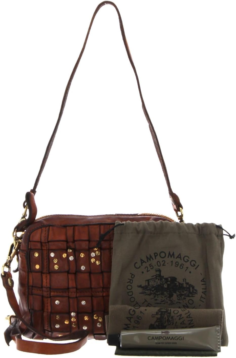 Campomaggi Schultertasche Leder 19 cm Cognac OneSize, Cognac OneSize