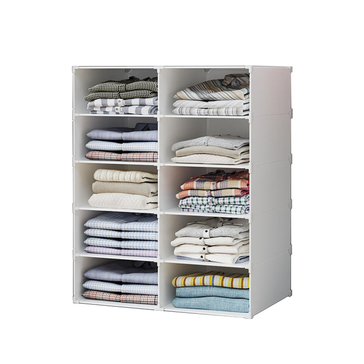 Modulares Regal, Kleiderorganizer für Schrank, Regal für Zimmer, Flur. Aufbewahrungsregal für Zuhaus