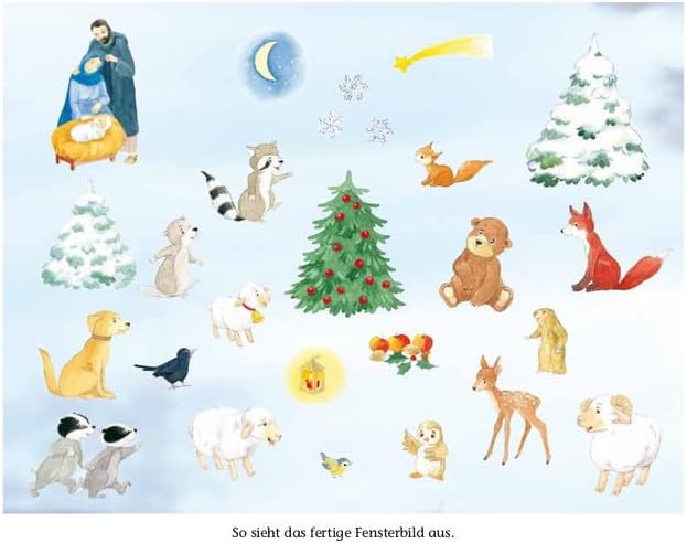 Ricas Weihnachtsüberraschung: Ein Adventskalender zum Vorlesen und Gestalten eines Fensterbildes (Ad