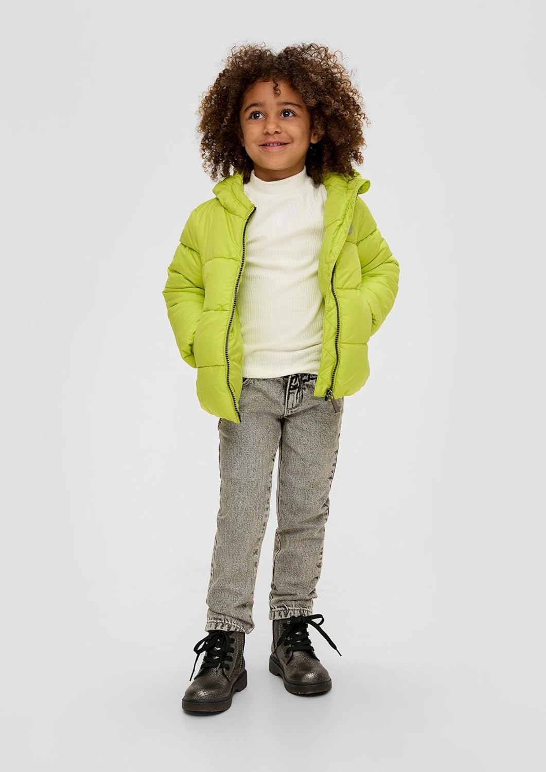 s.Oliver Mädchen Outdoor Jacke 116 Limettengrün, 116 Limettengrün