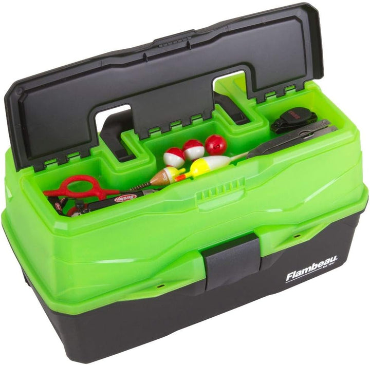 Flambeau Outdoors 6381TB 1-Fach Classic Tray Tackle Box 3-Tray Grün, 3-Tray Grün