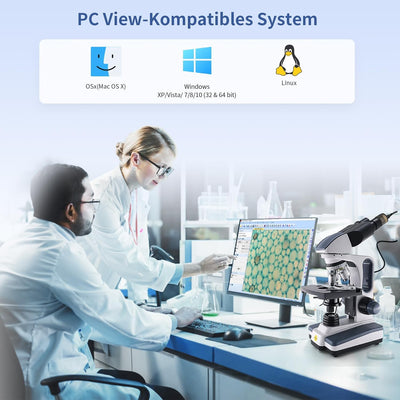 SWIFT EC5R Mikroskop Digital Okular Elektronisches Okular Biologisches Mikroskop Kompatibel, 5 Megap