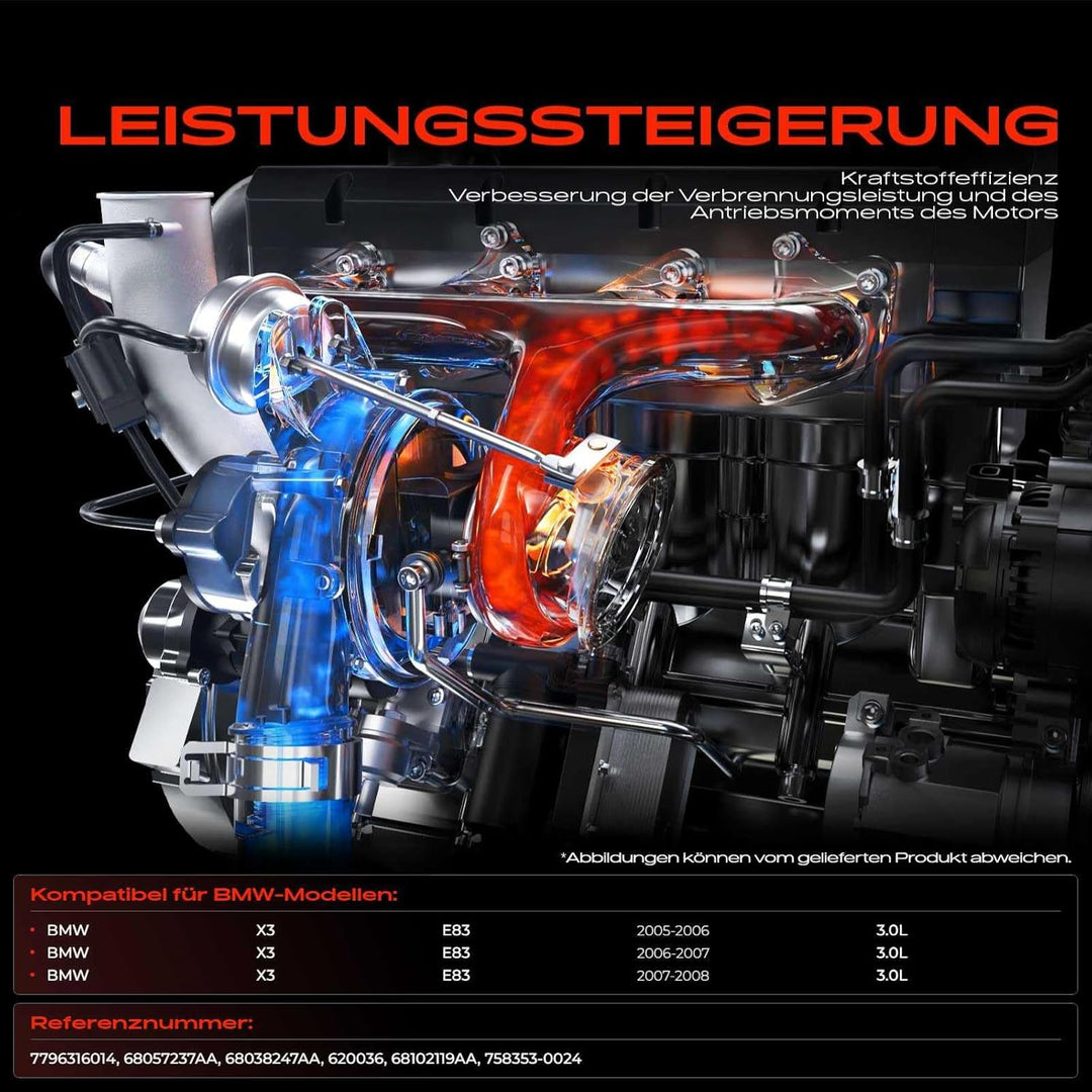 Frankberg Turbolader Kompatibel mit X3 E83 3.0d 2005-2008 Replace# 7796316014