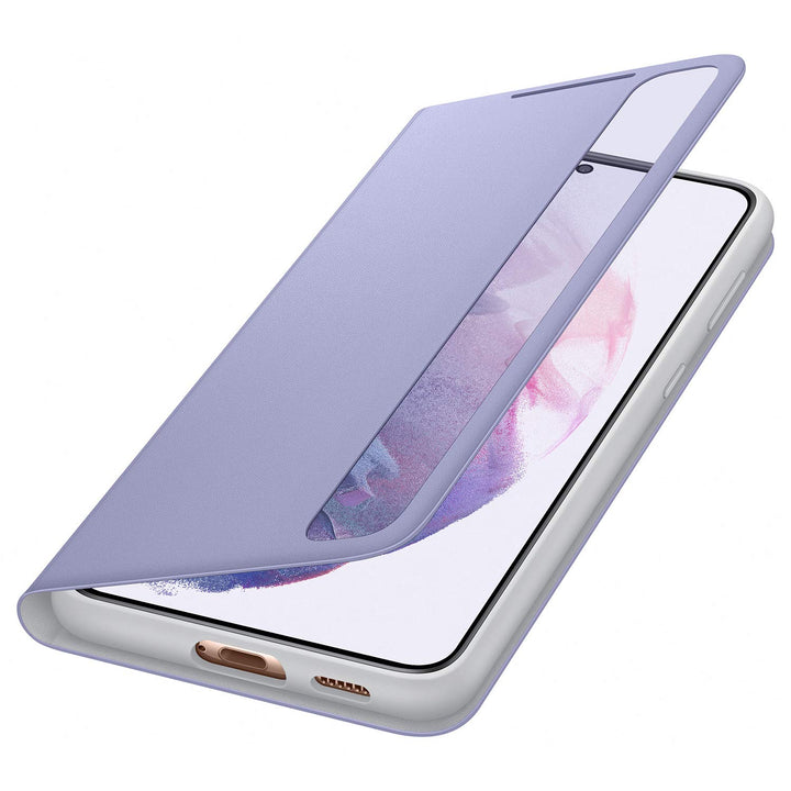 Samsung Clear View Smartphone Cover EF-ZG996 für Galaxy S21+ 5G Flip Cover, Handy-Hülle, extra-dünn,