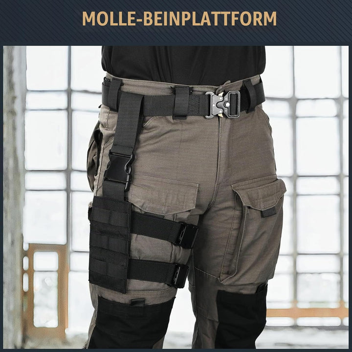 Huntvp Militär Beintasche Motorrad Taktische Oberschenkeltasche MOLLE Hüfttasche Herren Tactical Leg