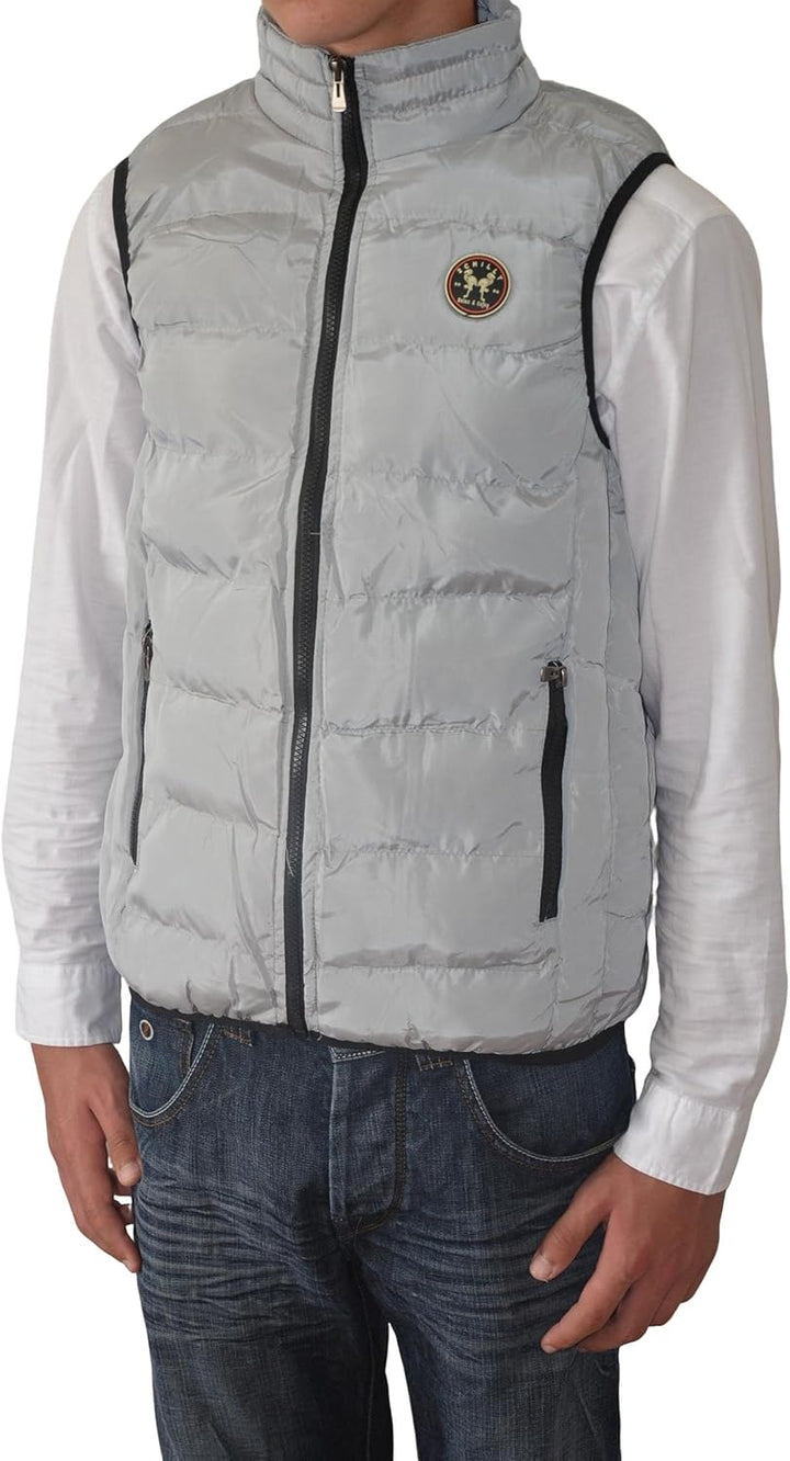 Herren leichte Steppweste Weste Berlin Bodywarmer mit Seitentaschen gesteppt ideal für den Übergang