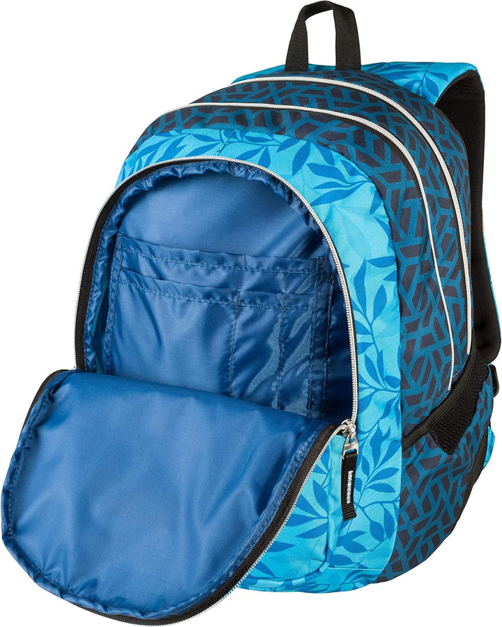 Target BACKPACK 3 ZIP DUEL OCEAN LEAVES 26295