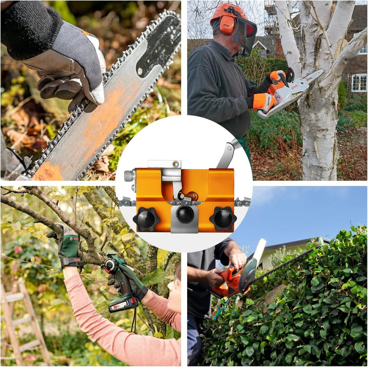 Zahnschärfer Sägekettenschärfgerät-Set Kettensägen Kit Kettenschärfgerät ist für alle Arten von Kett