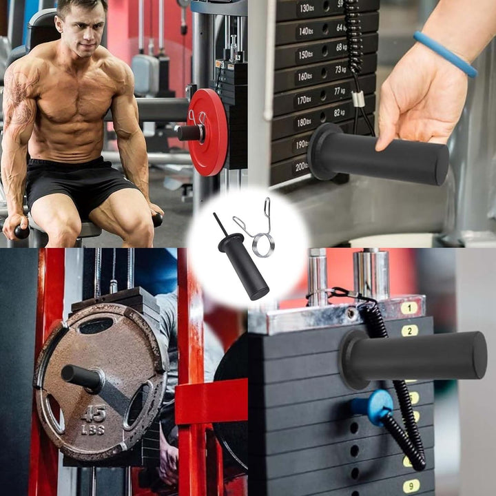 Zusatzgewicht Gym,10 x 100 mm + 3-Schraubenfeder,Gym Weight Stack Pin, Tragbarer Sport Gewichtsstape