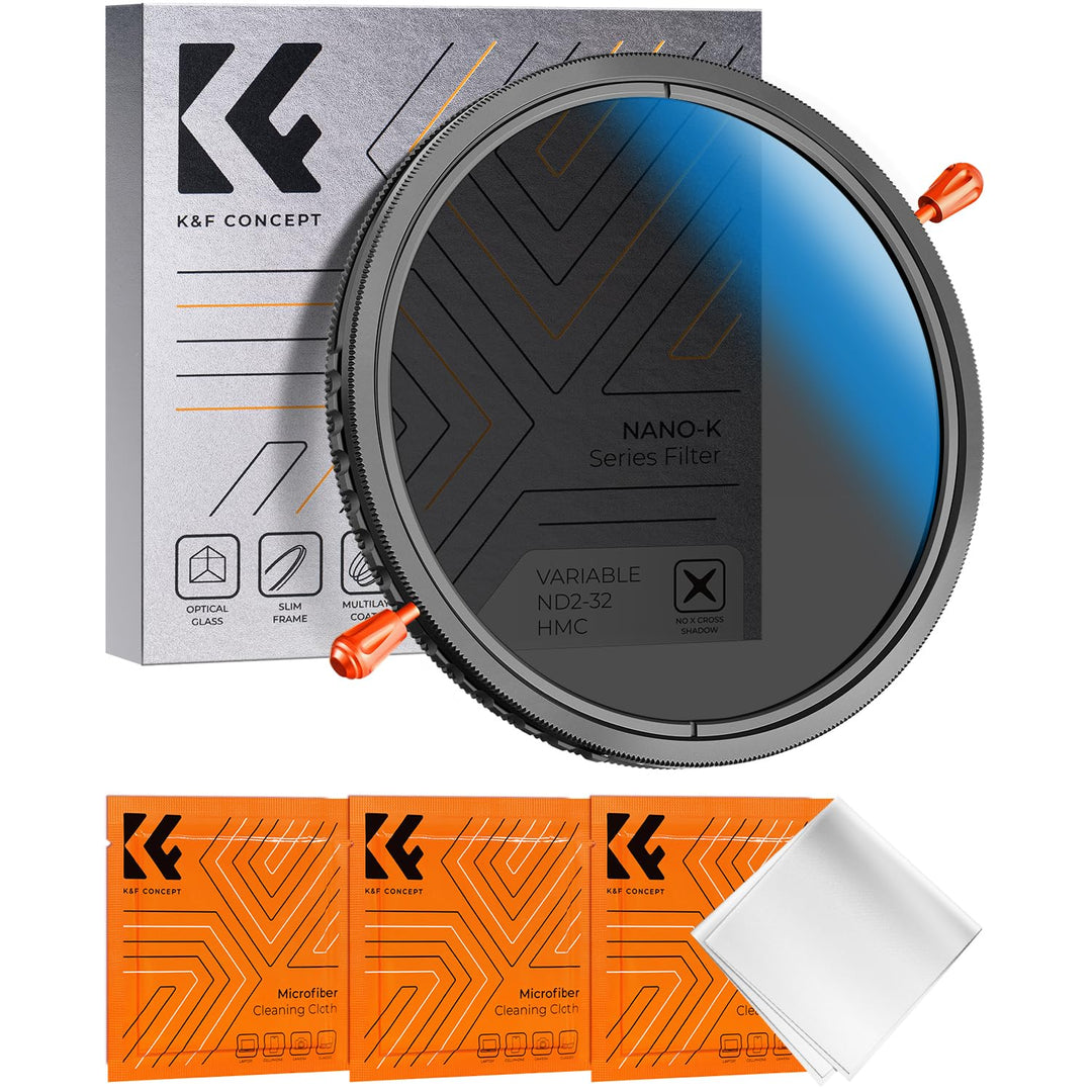 K&F Concept ND Filter 82mm CPL&ND2-ND32 2 in 1 multifunktionaler Graufilter und CPL Filter Polfilter