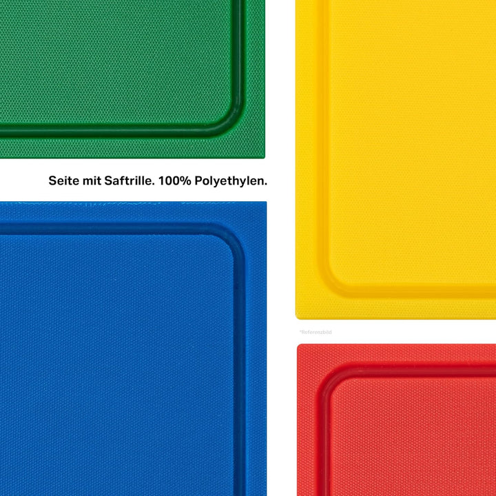 Muvell stabiles Schneidebrett Kunststoff | Grün, 35x25x2 cm | Spülmaschinenfest, EXTRA dick, messers