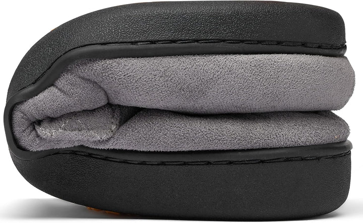 Mishansha Herren Winter Warme Hausschuhe Memory Foam Plüsch Pantoffeln,Gr.39-48 Kadettengrau 39 EU,