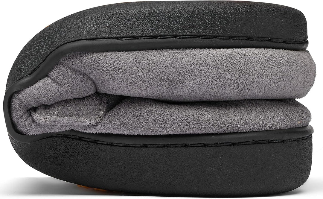 Mishansha Herren Winter Warme Hausschuhe Memory Foam Plüsch Pantoffeln,Gr.39-48 Kadettengrau 41 EU,