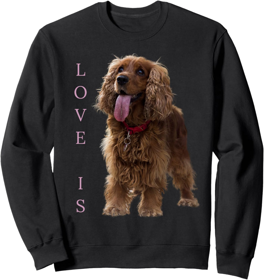 Englisch Cocker Spaniel Shirt Hund Mama Papa Liebe Haustier Sweatshirt