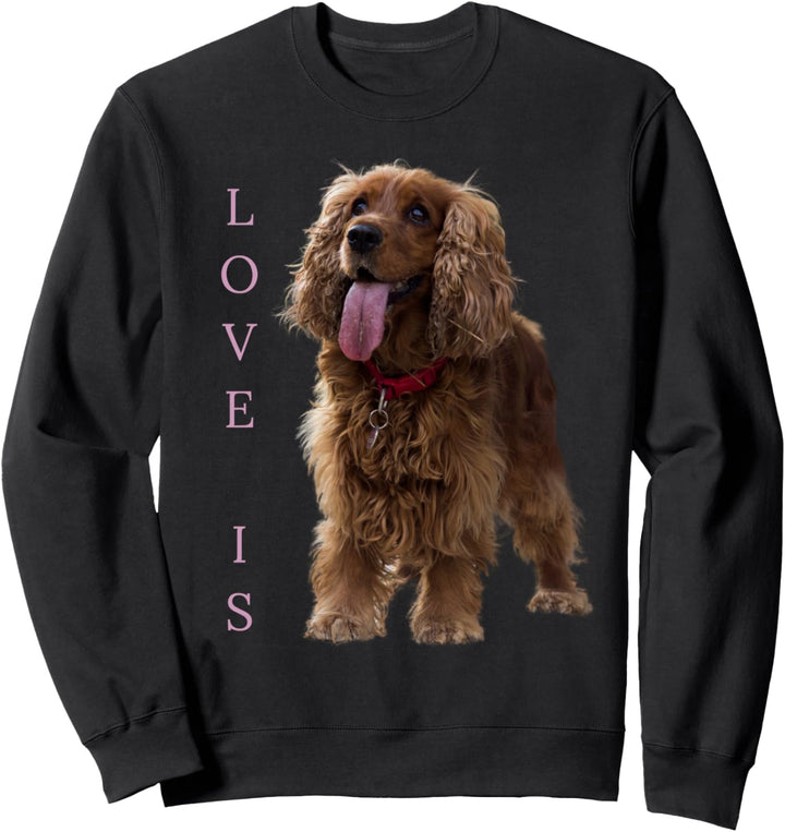 Englisch Cocker Spaniel Shirt Hund Mama Papa Liebe Haustier Sweatshirt