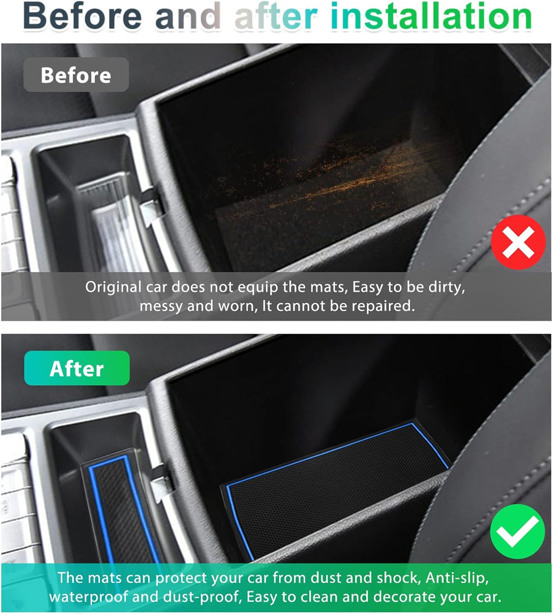 GAFAT 2019-2022 2023 Hyunda-i Kona Elektro EV Electric Antirutschmatten, Kona EV Gummimatten für Mit