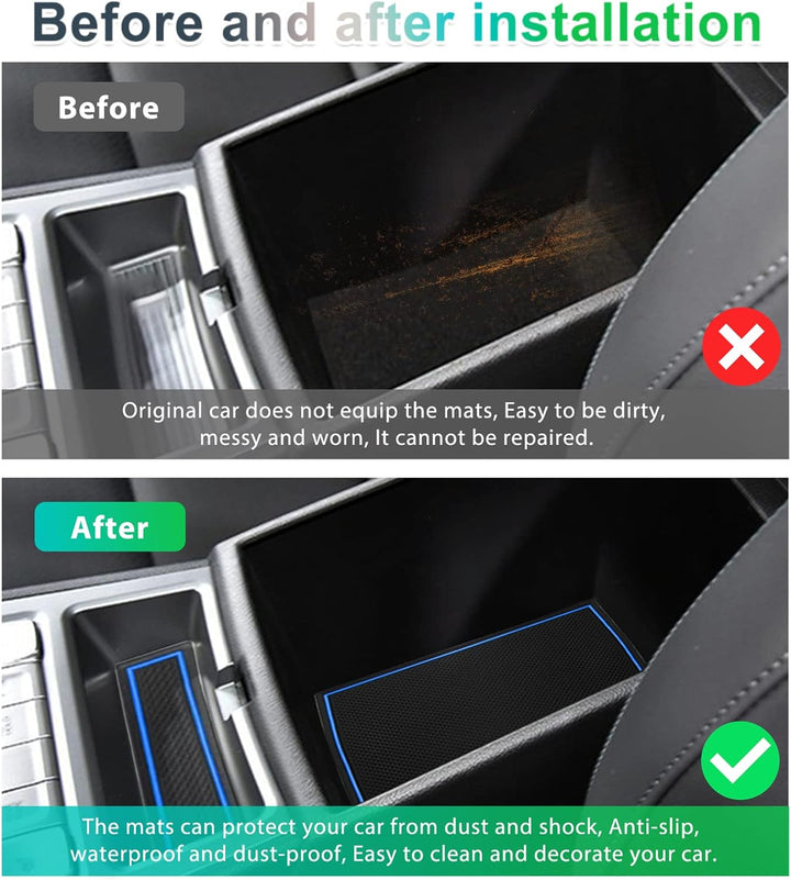 GAFAT 2019-2022 2023 Hyunda-i Kona Elektro EV Electric Antirutschmatten, Kona EV Gummimatten für Mit