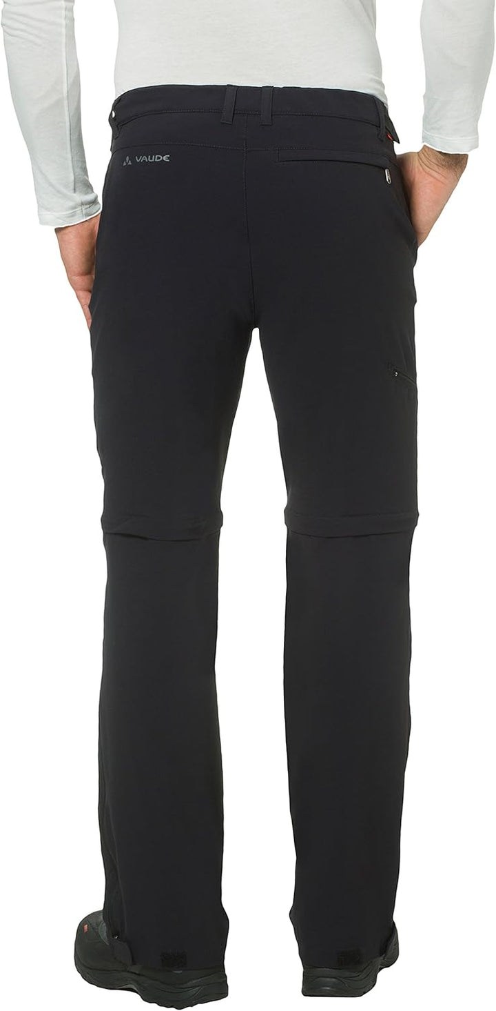 VAUDE Herren Hose Men's Farley Stretch T-zip Pants Ii Schwarz 46-Long, Schwarz 46-Long
