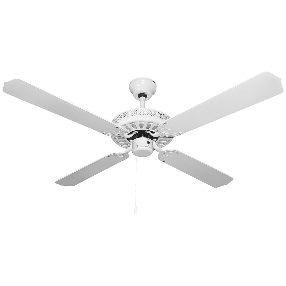 Orbegozo CF – Deckenventilator ohne Licht, 60 W, 4 Rotorblätter Umkehrbar, Durchmesser 132 cm und 3 
