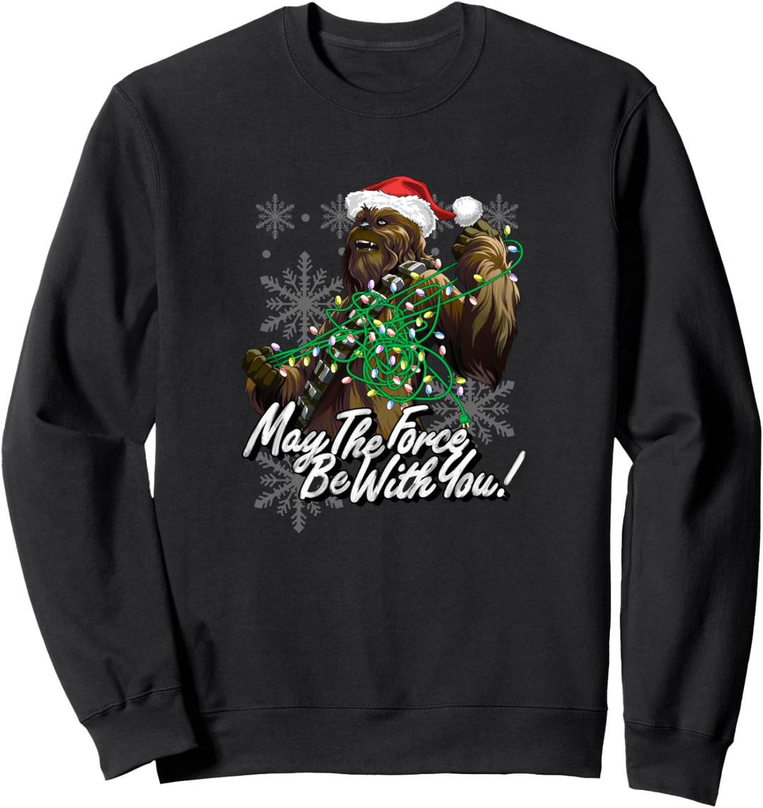 Star Wars Weihnachten Chewbacca Tangled Lights Sweatshirt